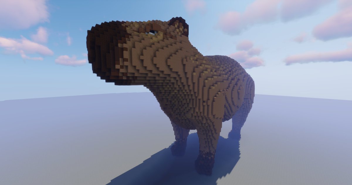 Minecraft Mapas on X: Sim, esse cara construiu uma capivara gigante no  minecraft. CAPYBARA ON TOP  / X