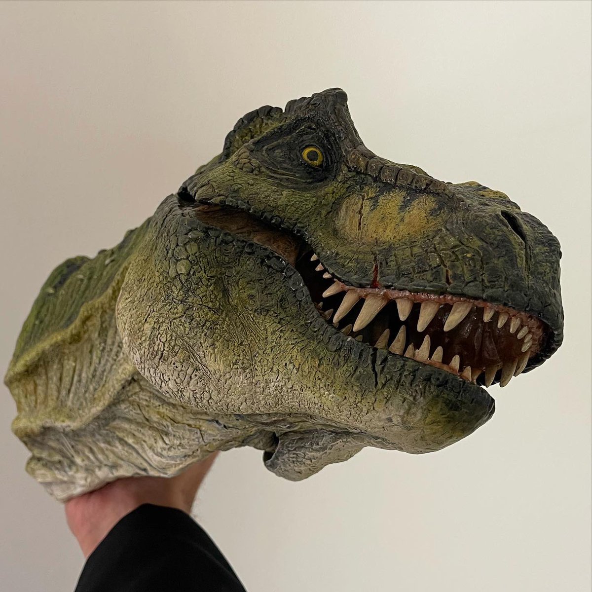 JurassicRepaint's tweet photo. JR.01 Male T Rex animatronic Bust prototype test 🦖🚧 WIP 

#trex #tyrannosaurusrex #jurassicpark #jurassicworld #jurassicreplicas #jurassic_replicas #jurassicrepaints https://t.co/yaRH8igbuA