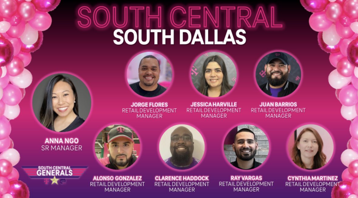 HAPPY FRIDAY TWITTER FAM! I can FINALLY share and celebrate with you the all new and mighty EXPRESS SOUTH DALLAS TEAM! I am so thrilled and honored to get to work with this level of talent and passion for the business! 🚨 BOLO - history in the making!