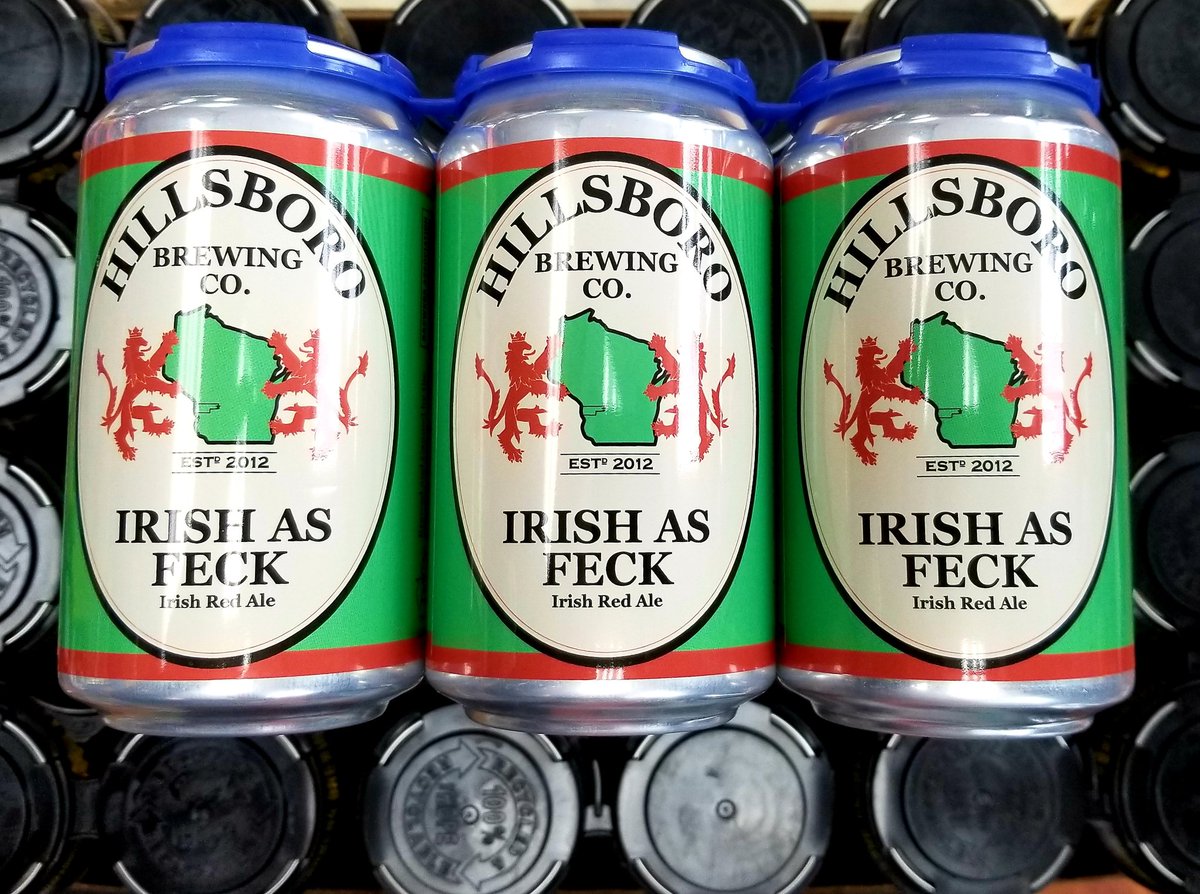CityViewLiquor's tweet photo. Have you tried @hillsborobrewco's new seasonal?
Oh, you have?
...Lucky feck.☘ #WiscoCraft #DrinkWisconsinBeer #WiCraftBeer #LocallyBrewed #TimeForAColdOne #NewBeerArrivals #SweetSeasonalSelections #IrishRed #StartYourWeekend #WeekendBeers #StPattysBeer https://t.co/SFjEuWXikm