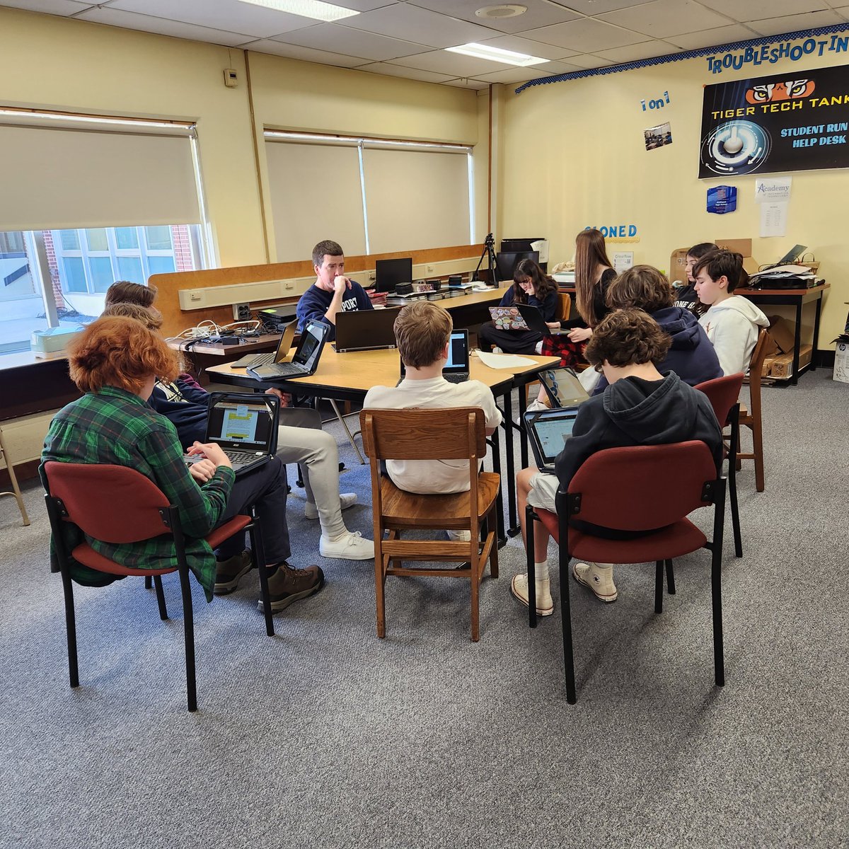 Our students discuss what they have learned about the differences between Averroes' and Aquinas' theories on truth as they conduct research on the Golden Age of Islam. <a href="/Northport_HS/">Northport_HS</a>