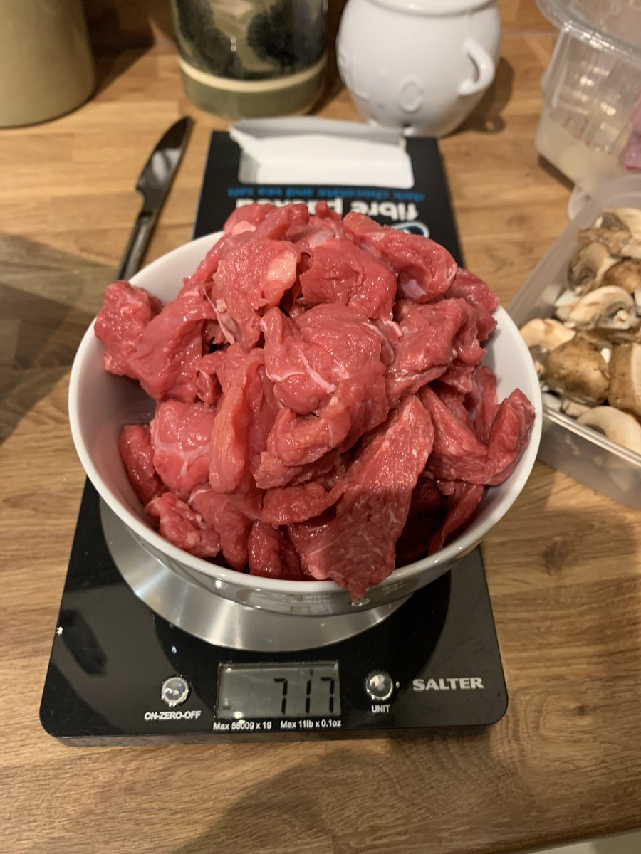 @sainsburys 750g of beef, weighed out to split up and over 30g short?