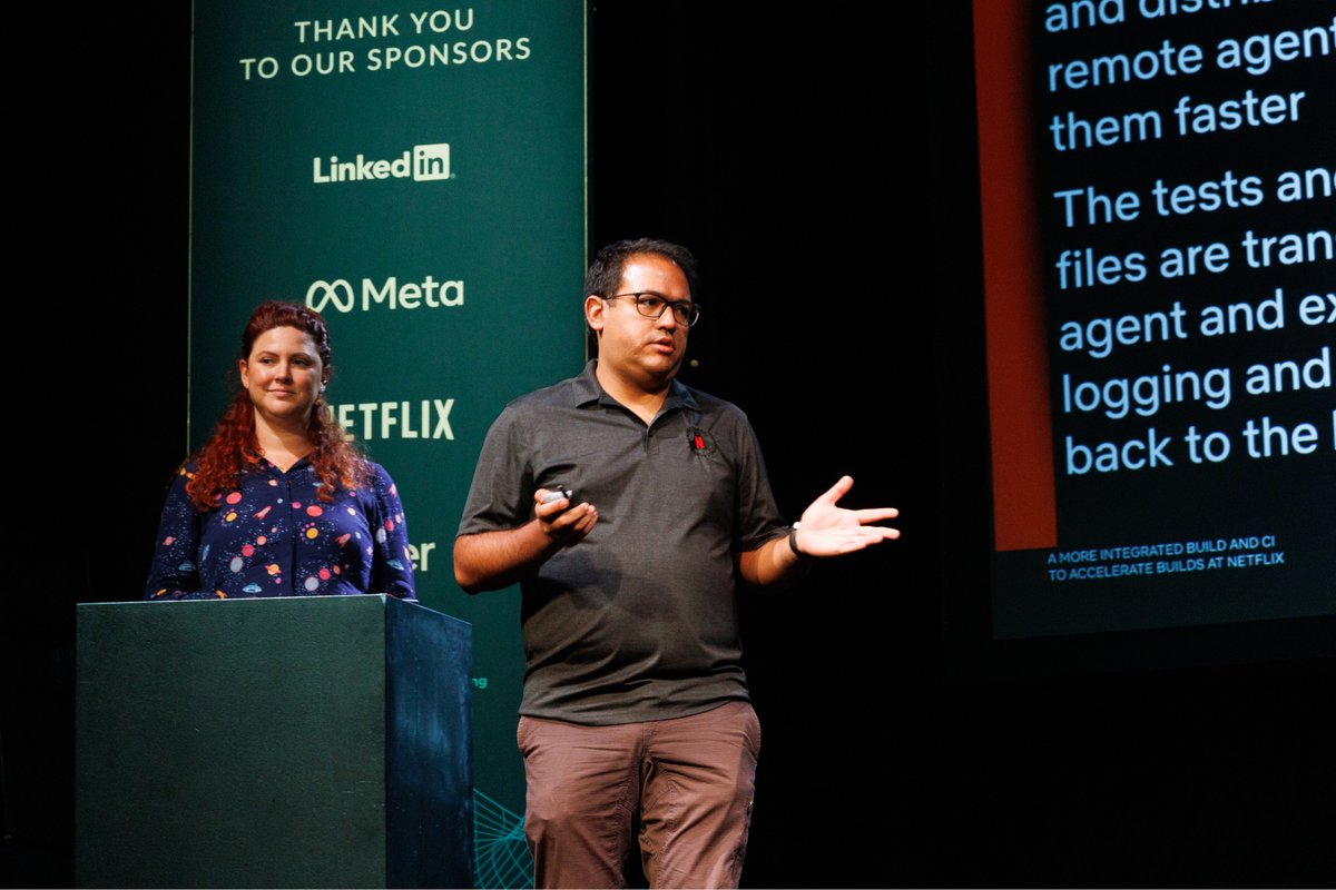 Watch <a href="/NetflixEng/">Netflix Engineering</a> share observability #metrics they captured to identify common problems with the local and #CI #tool experience with <a href="/AubreyChipman/">Aubrey Chipman</a> and <a href="/rpalcolea/">Roberto Perez Alcolea ⇝ @rpalcolea@hachyderm.io</a> at #DPESummit 2022 - dpesummit.com/more-integrate…