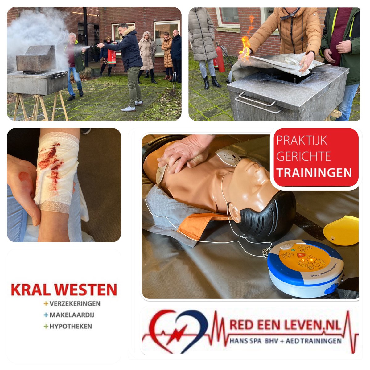 Vandaag hebben we aan de bedrijfshulpverleners van Kral Westen Makelaardij en Verzekeringen Ter Apel de BHV op Maat opleiding gegeven. Iedereen heeft het succesvol afgerond! De BHV’ers zijn door maatwerk gericht op hun bedrijfsrisico’s geschoold. #bhv #veiligheid #bedrijfsleven