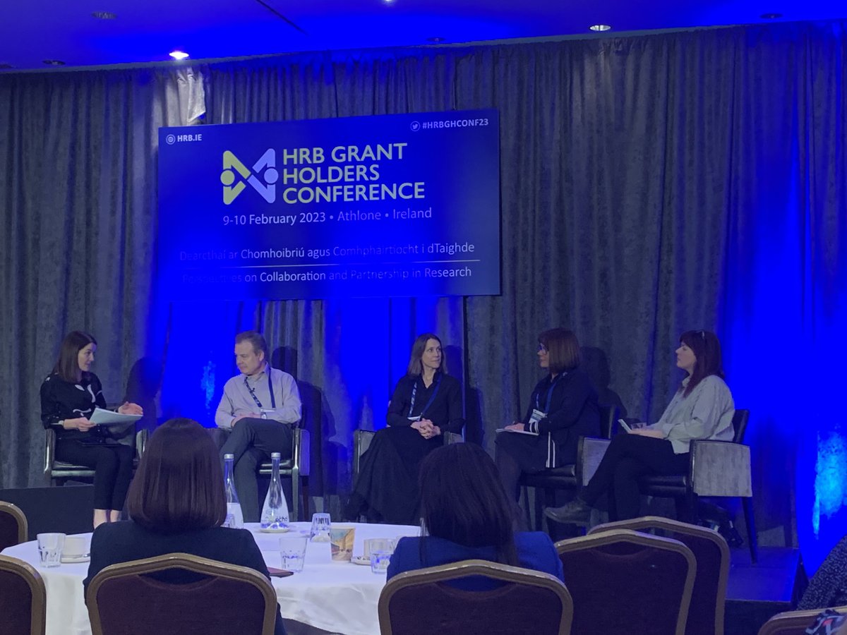 Hugely important debate and discussions at #HRBGHCONF23 on advancing Irelands capability in healthcare research #partnerships #collaborations #teamwork. Big @UL contingent! Well done to @hrbireland 👏 👏@ULHospitals  @HRI_UL @CousinsGrainne @CatherineBWoods @MedicineAtUL @HSELive