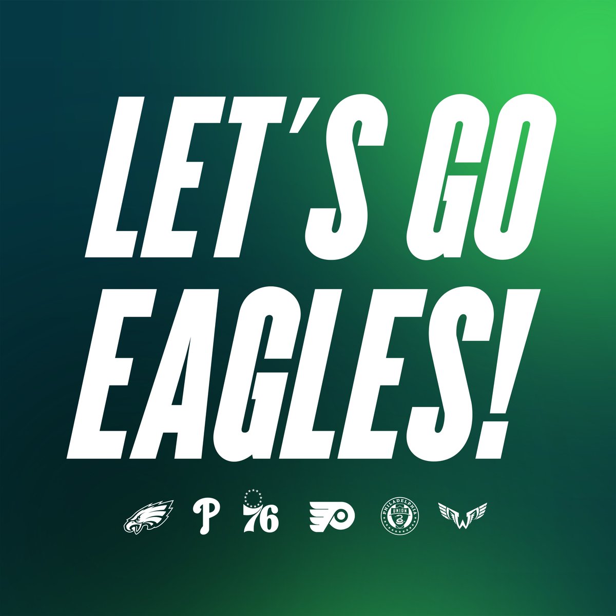 Good luck, @Eagles! The city is behind you shouting GO BIRDS #FlyEaglesFly x #RingTheBell