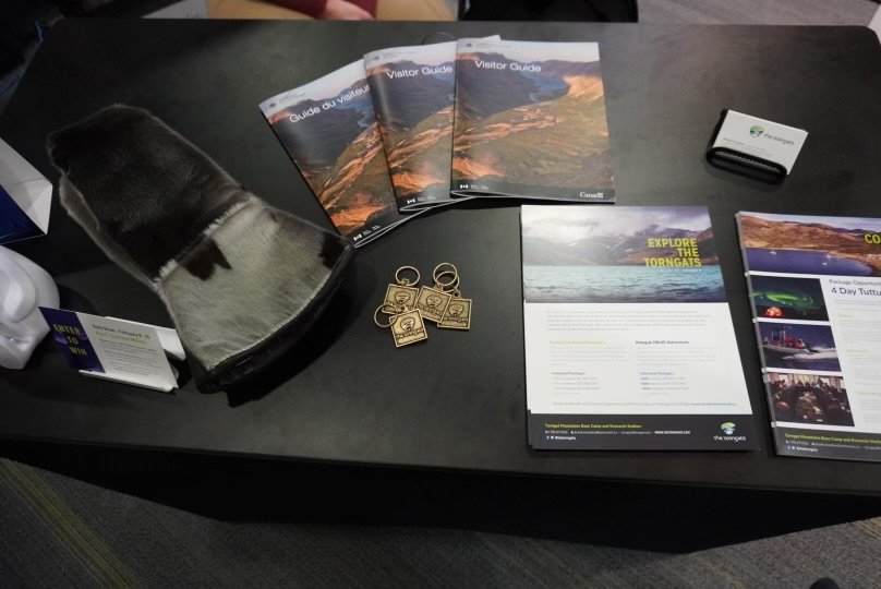 We are at the Northern Lights!!
Come check out our booth at the Shaw Centre, Ottawa to learn about the 2023 season and have a chance to win the daily draw. 
For Day 1, we had seal-skin mittens as a draw prize, made by a Labrador Inuit artist Krista Button, which was a big hit!