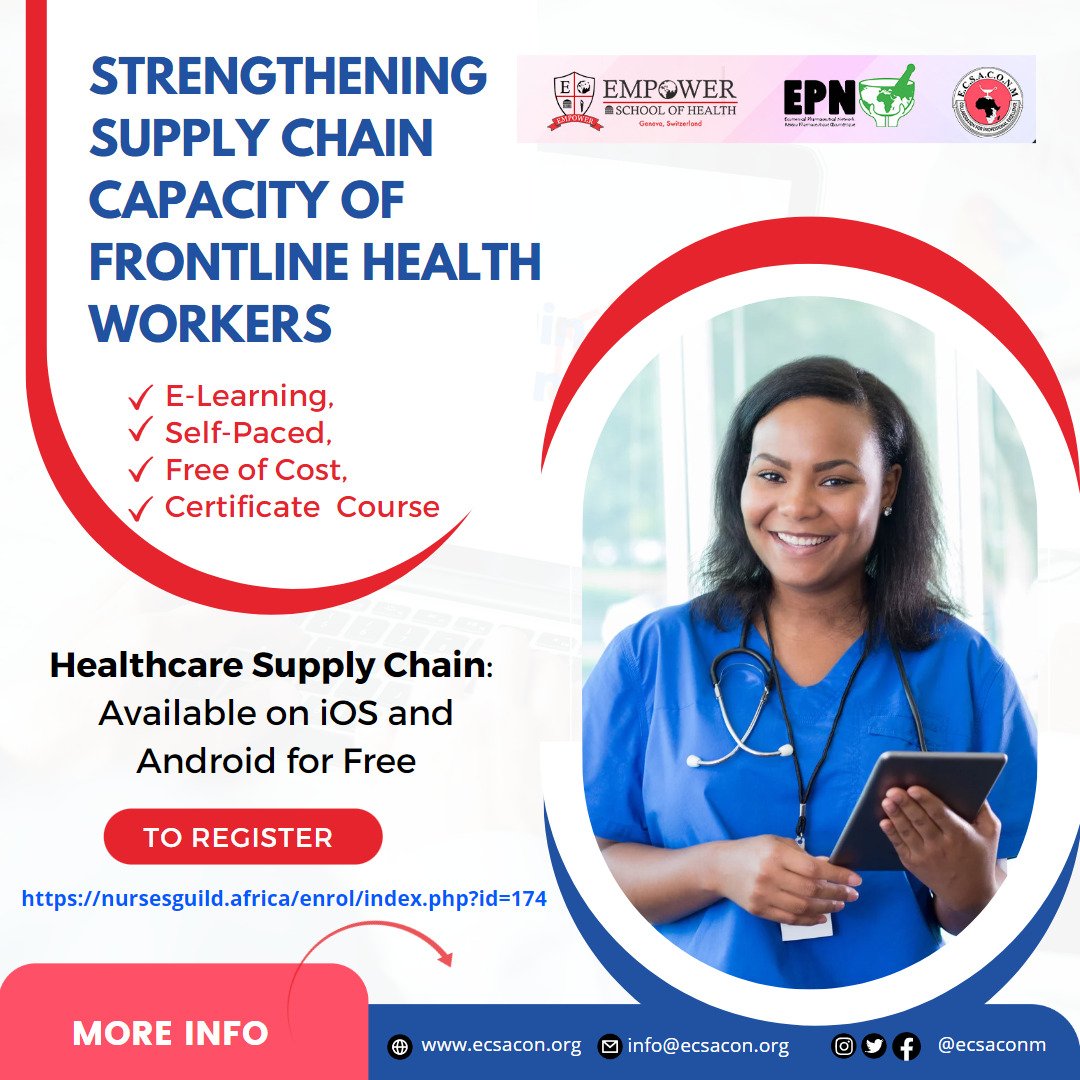VakaHealth's tweet photo. Join the Health Supply Chain Course today!!!! https://t.co/jZ1lq6MvK7