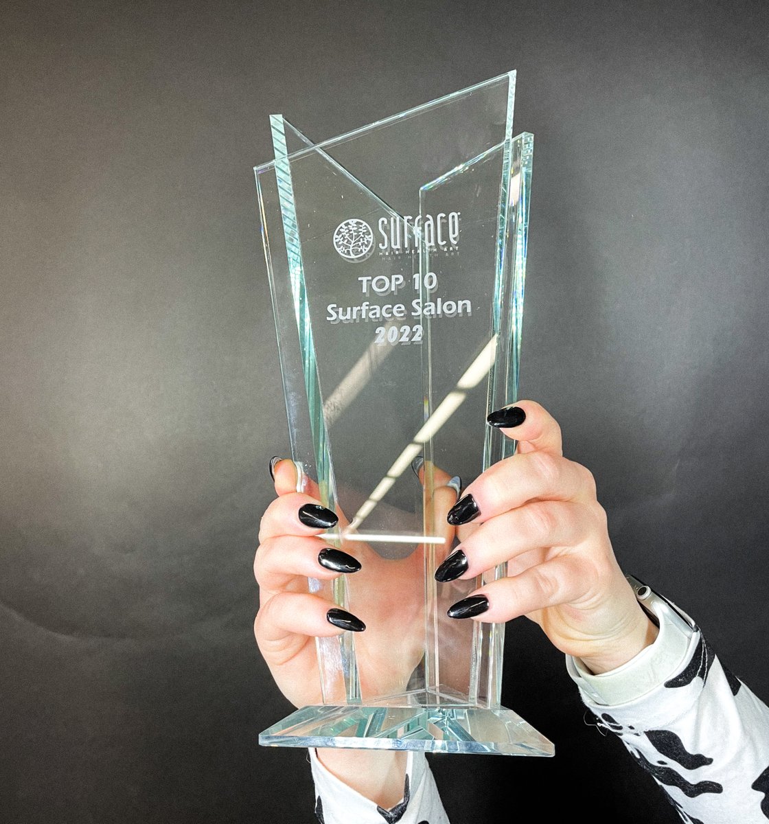 CapitolSchools's tweet photo. We are very honored to accept the @surfacehairhealth Top 10 Surface Salon Award for 2022! ❤️

We are humbled for this recognition and owe it to our students for driving retail education to our community and clientele. https://t.co/OySXCvD8BZ