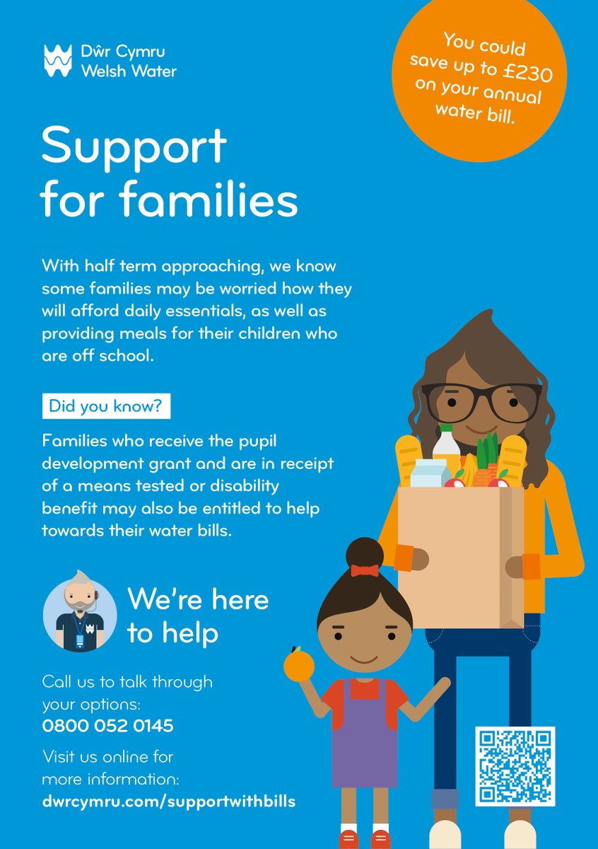 IA2. Well Being-- Parent Information-With February 
Families who are eligible for The Pupil Development Grant and are in receipt of a qualifying benefit may also be entitled to help towards their water bills from Welsh Water.
#RARS  
@MerthyrCBC 
  @CSCJES <a href="/CSC_FoundLearn/">CSC Foundation Learning</a>