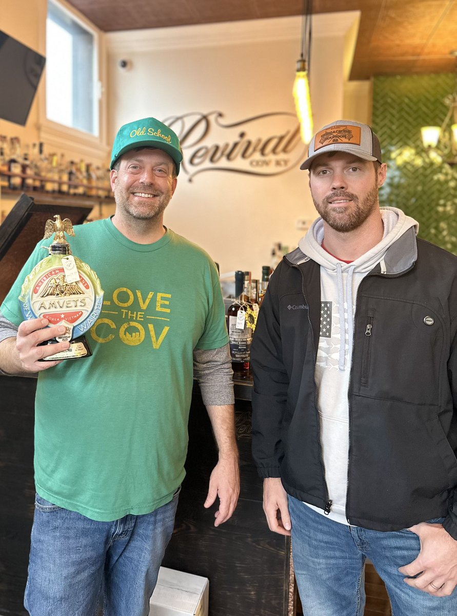 EmbraceBourbon's tweet photo. I had an amazing visit to Revival Vintage Bottle Shop in Covington Kentucky. I was blown away by the warming and welcoming nature of the co-founder Brad Bonds and his immense knowledge of Vintage Liquor. https://t.co/rAp2xhdUbx