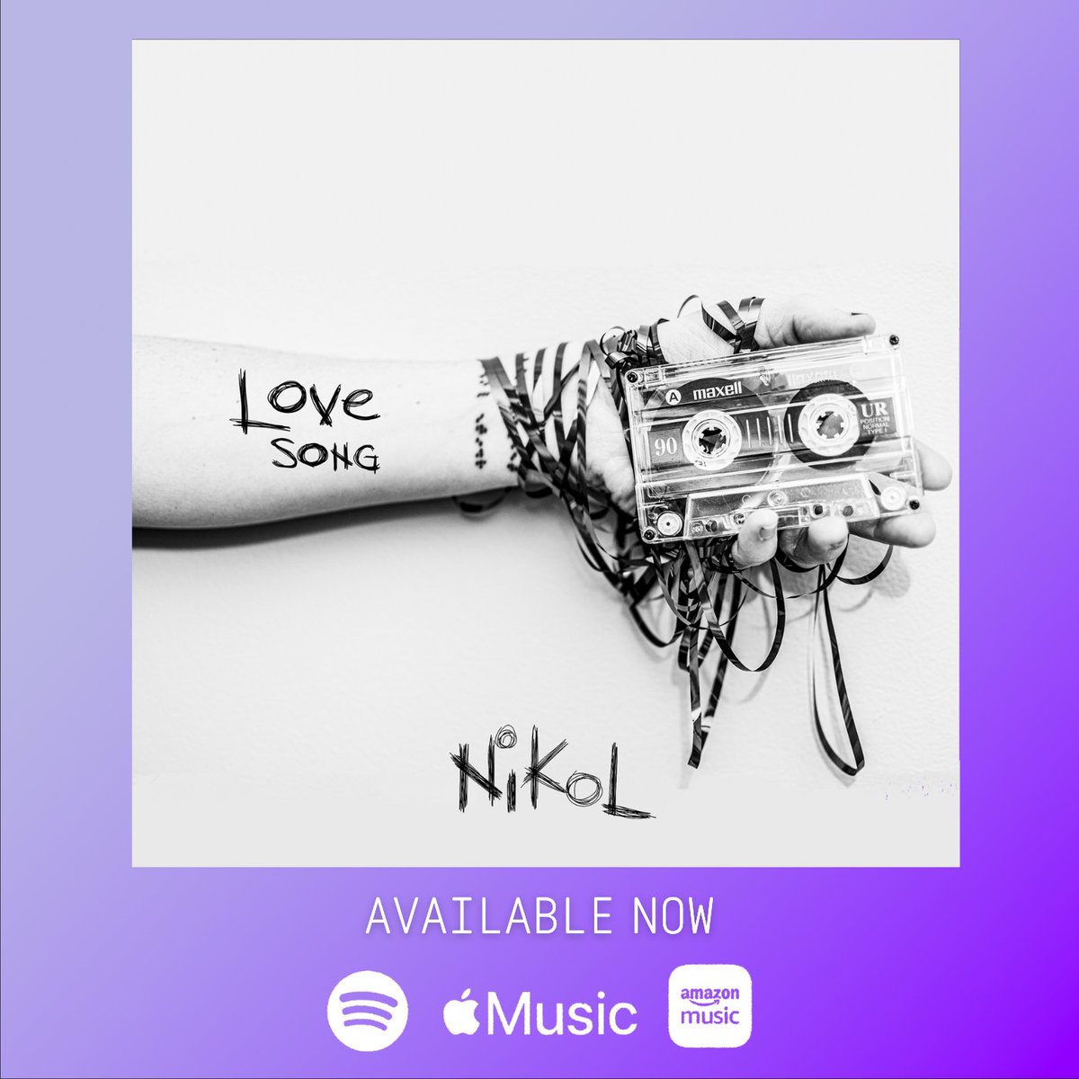 nikolmusik's tweet photo. "Love Song", streaming everywhere NOW | Produced/Mixed/Mastered by @DanKorneff #spotify #newmusic #streamingnow #releaseday #newsingle #pvris #billieeilish #chvrches #poppy #halsey #altpop #royalandtheserpent #lenii #cyn #halsey #femalefrontedband #lovesong #nikol https://t.co/tskU6DIqtB