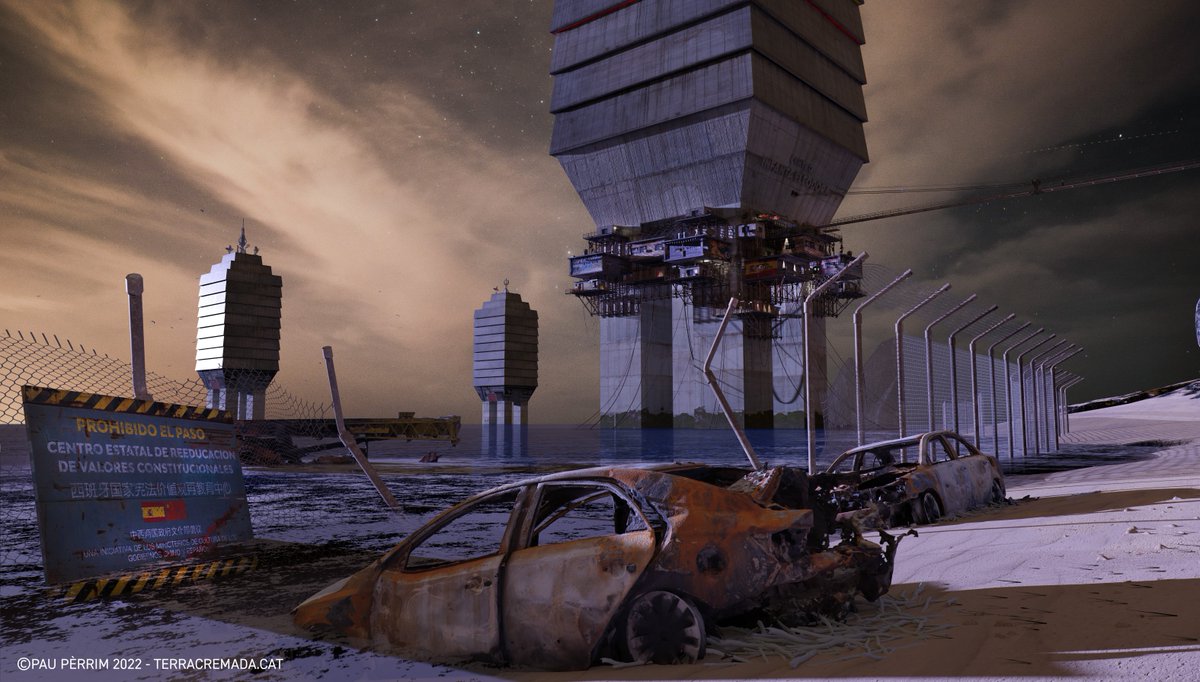 Avui ens hem pogut acostar al punt d’accés a una de les torres de reeducació per a catalans erigida prop de l’indret anomenat “punta des Meros”, a uns 5 km al sud de Cadaqués. Aquesta torre és una de les cinc que es troben en aquest indret. #Catalonia #Blender3d #Proces