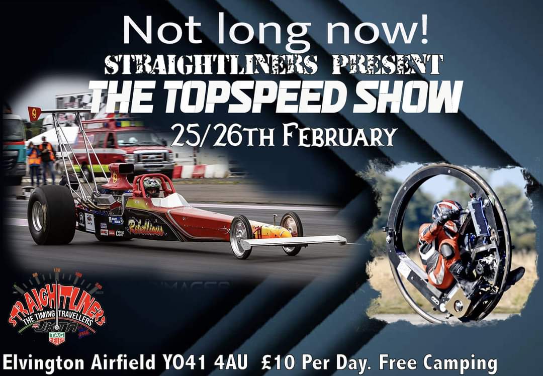 MelbourneRace1's tweet image. It's official! Rebellious Dragster in attendance at the Topspeed show! Don't miss the chance to see it AND sit in this iconic Maltese Rail Dragster.....
#Rebelliousdragsteruk 
#straightliners 
#melbourneraceway 
#elvington 
#monowheel