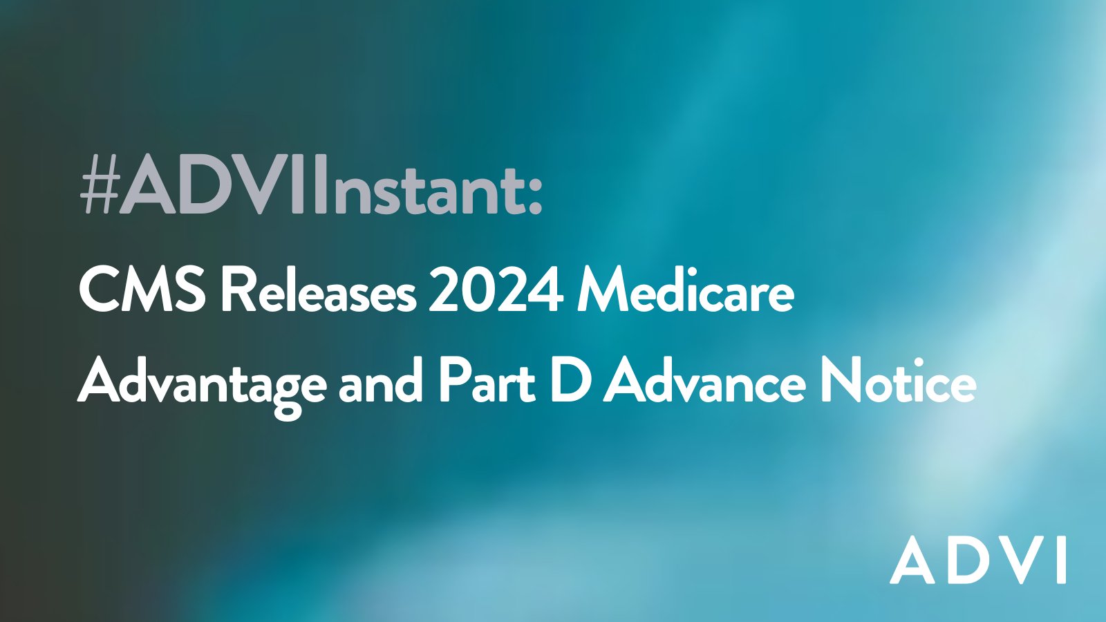 ADVI on Twitter ".CMSGov recently released the advance notice of CY