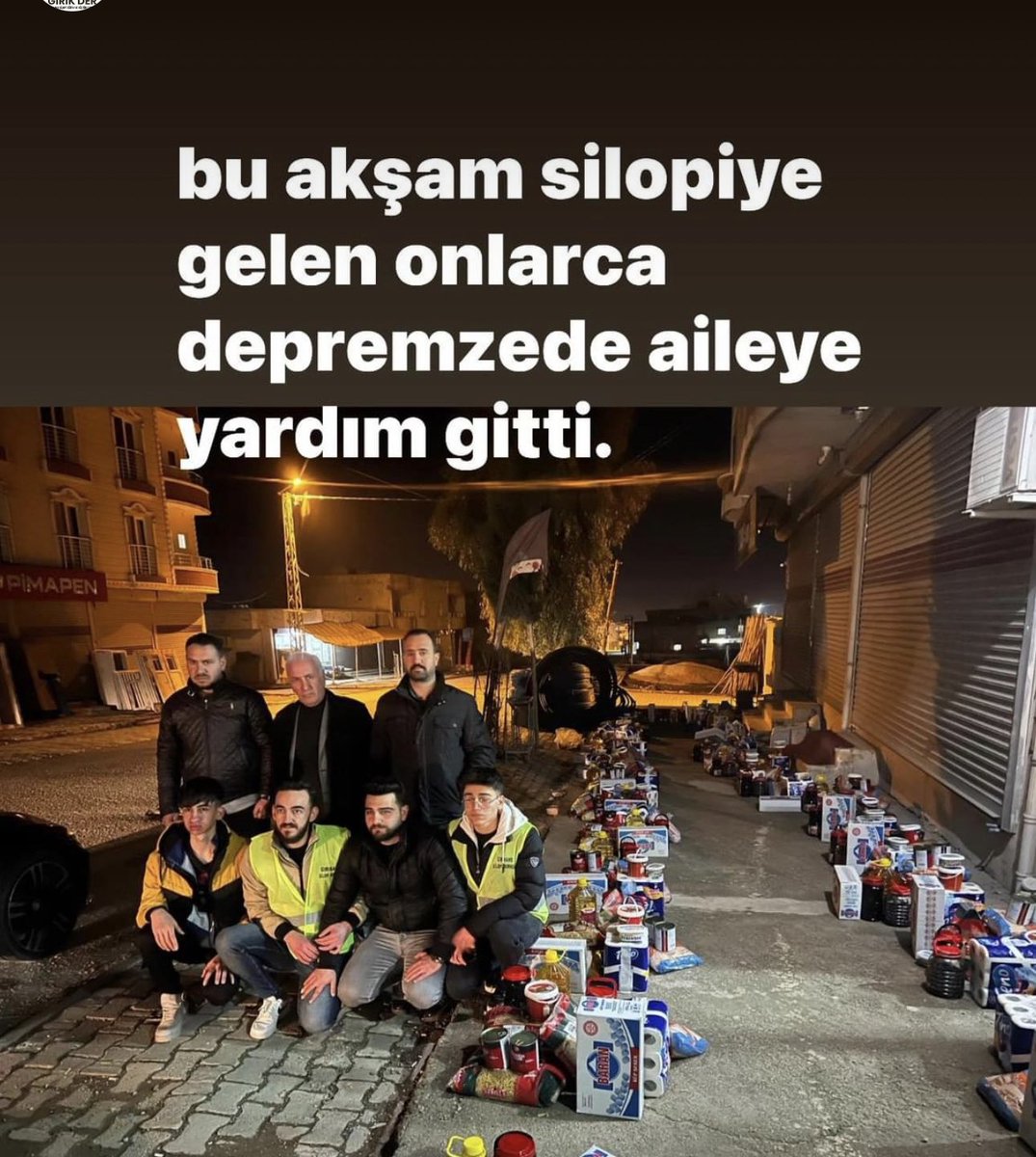 bu akşam onlarca depremzede aileye yardım gitti.#Silopi #depremde #ahbab