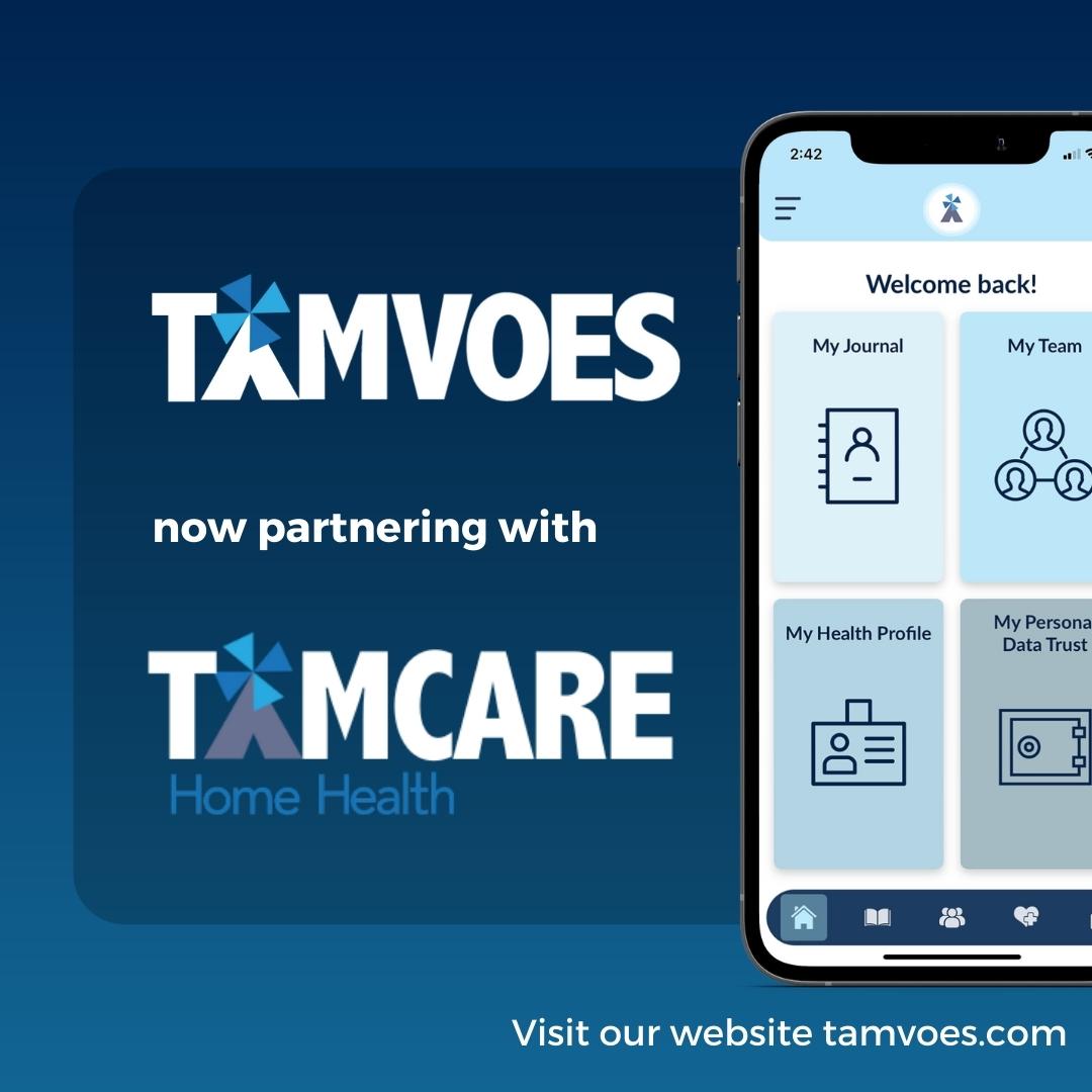 tamvoes's tweet photo. TAMVOES is partnering with TAMCARE to deliver an outstanding home care experience to fix the pitfalls of regular home care. Using the TAMVOES platform, seniors can stay connected remotely to their care team during every PSW visit to ensure peace of mind. https://t.co/HOdPWrDFN9