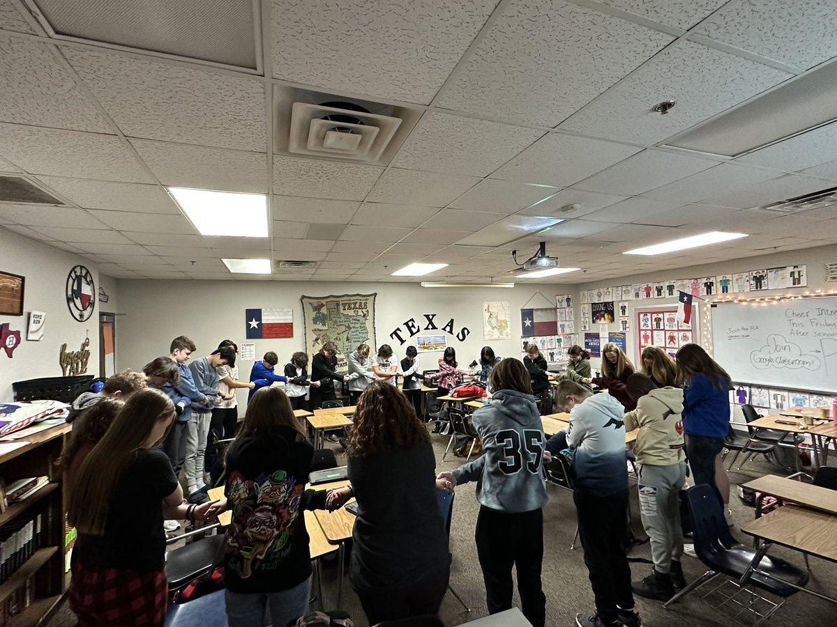 Great first FCA today! Join us in Coach Hickman’s room every Friday morning at 7:30!