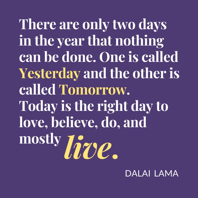 TRexShred's tweet photo. "There are only two days in the year that nothing can be done. One is called Yesterday and the other is called Tomorrow. Today is the right day to love, believe, do, and mostly live." - Dalai Lama https://t.co/3GR8jSP9Ar
