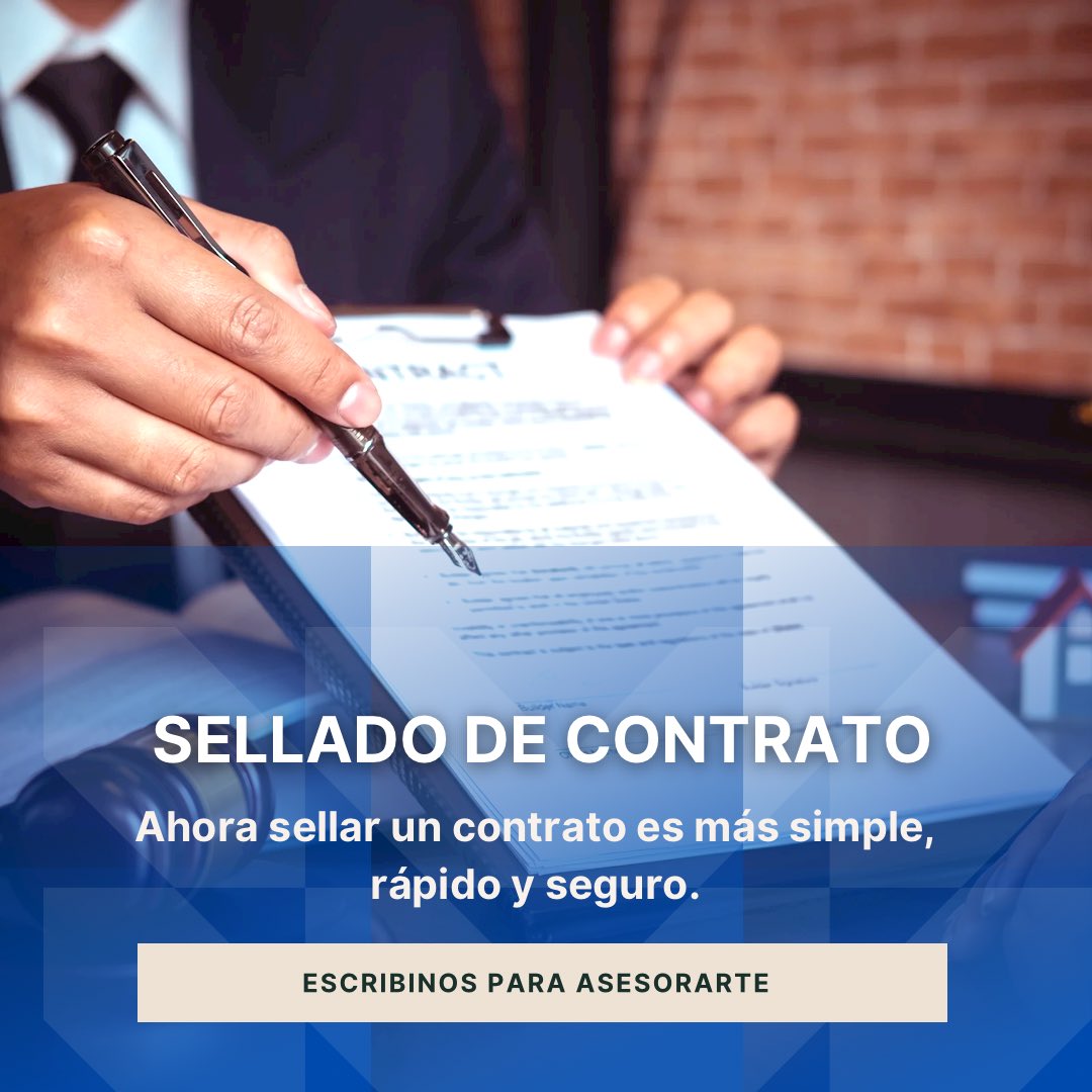 ¿Necesitas sellar un contrato?

Acércate a nuestra sede de Lunes a Viernes de 9 a 18.
Ahora sellar un contrato es más simple, rápido y seguro.