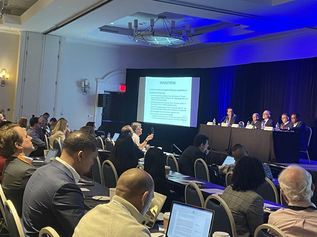 copyrightsoc's tweet image. Our second session on #damages is well underway! We’re so happy to have a full house and such amazing panelists for #Midwinter23! #CopyrightMW #CopyrightSociety