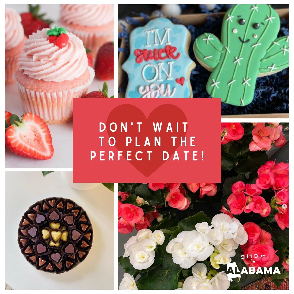AlabamaRetail's tweet photo. Candy, flowers & greeting cards remain the top gifts for Valentine’s Day. With less than a week to go, get your orders in for candy, flowers & personalization! 💝
@GigisUSA
#ShopAL #ShopLocal #ValentinesDay #GiftIdeas https://t.co/fpZfXlKnYo