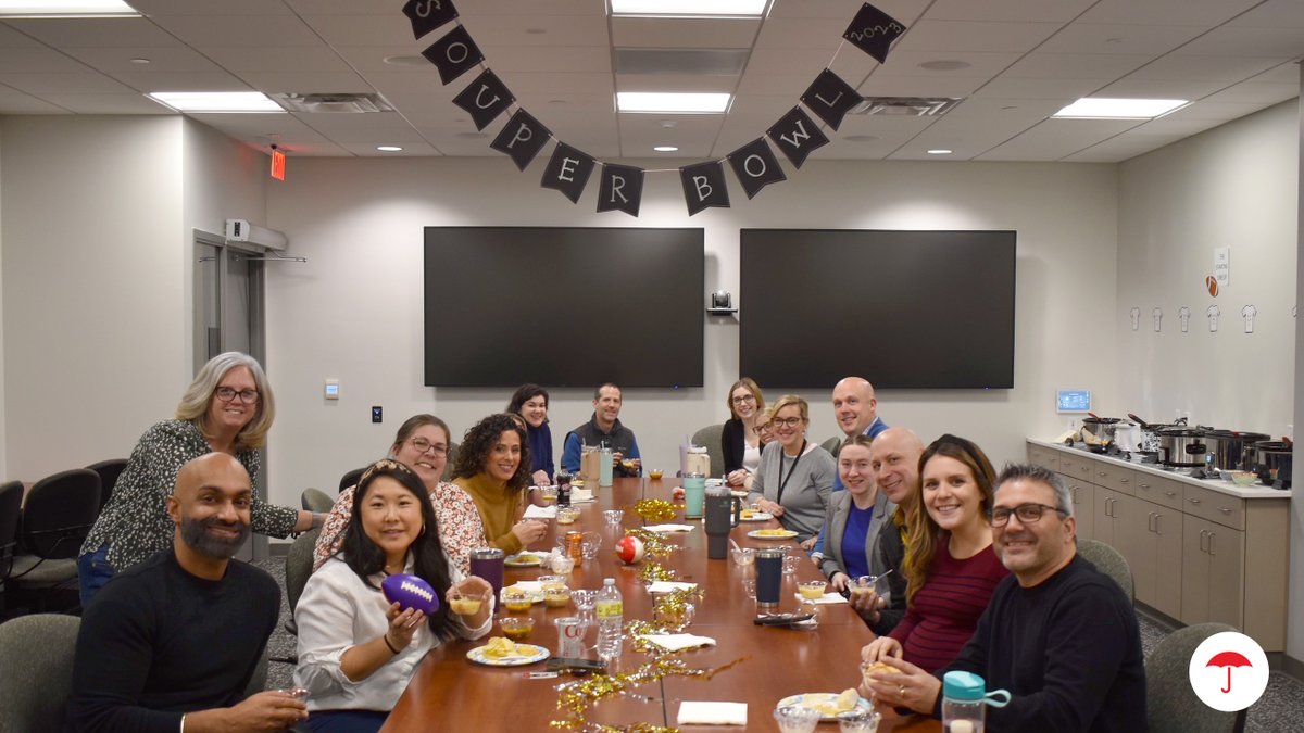 TRV_Careers's tweet photo. Our Talent Acquisition, University Relations and Leadership Development Program Teams are gearing up for the big game with a super "Souperbowl" Party in the office. 
May the best team win and may your snacks be delicious. 
#Superbowl2023 #TRVEmployee #TeamTravelers https://t.co/SLGitTHSYu