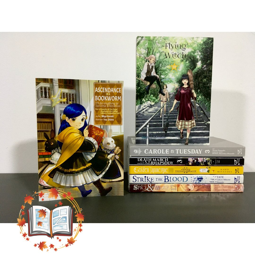 Momiji_Books's tweet photo. Disponível! 😁
#momijibooks #mangaportugal #mangas #yenpress #jnovelclub #flyingwitch #caroleandtuesday #deathmarchtotheparallelworldrhapsody #goldenjapanesque #striketheblood #spiceandwolf #ascendanceofabookworm https://t.co/GUS4QGfRwk