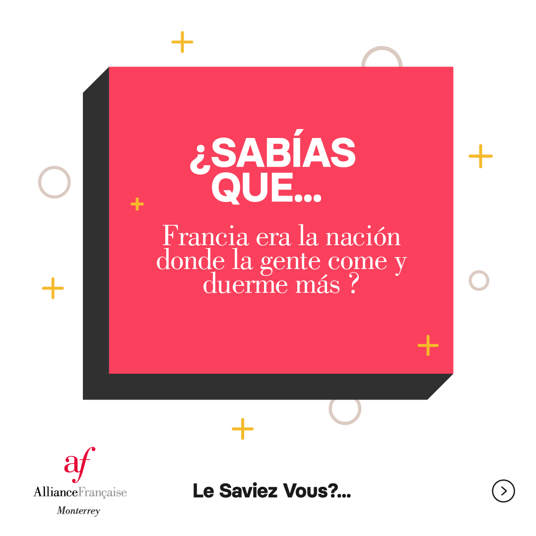 AFmty's tweet photo. ¿Sabías que Francia era la nación donde la gente come y duerme más ?
#LeSaviezVous ? 🤔 https://t.co/XXJbSV2Q8Y