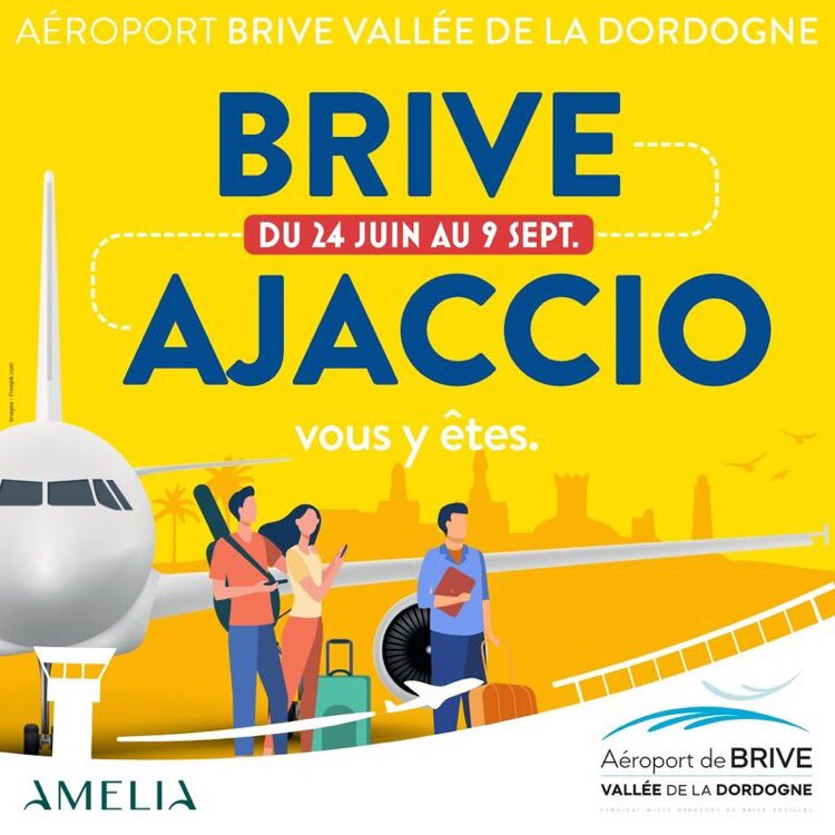 FlyingBrive's tweet image. 😎 Les vols réguliers pour #Ajaccio sont de retour tous les samedis du 24 juin au 9 septembre 2023 avec @FlyAmelia_com au départ de l’aéroport @FlyingBrive 

🔎 lnkd.in/eKKg8RuC