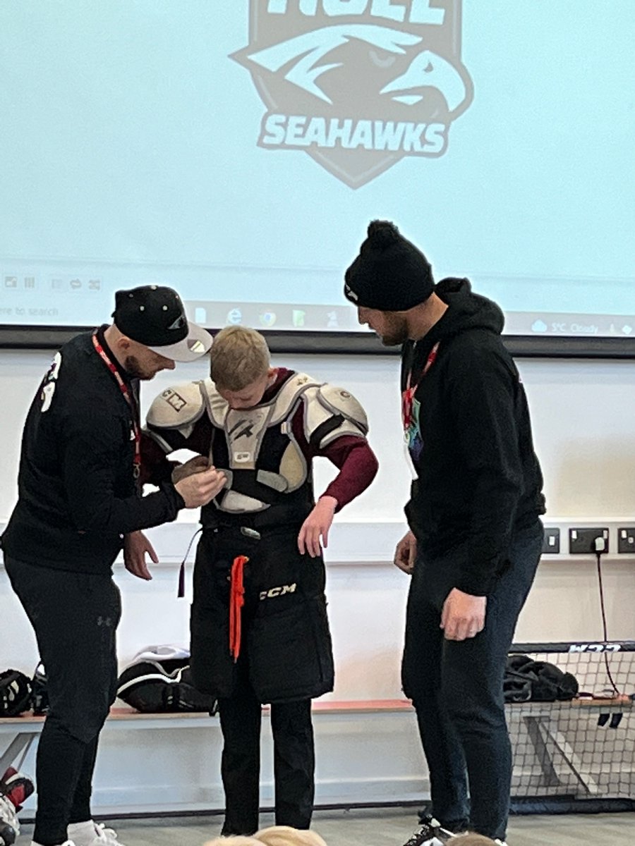 Super assembly this morning having a visit from the <a href="/hullseahawks/">Hull Seahawks 🦅🏒</a>, was fantastically interactive and the children loved every minute of it. Some very interesting questions for Andrej and some inspirational answers for the children. <a href="/HumberEdTrust/">Humber Education Trust</a> <a href="/joelamplugh/">joelamplugh</a> <a href="/ProSportsCars/">Pro Sports Cars</a>