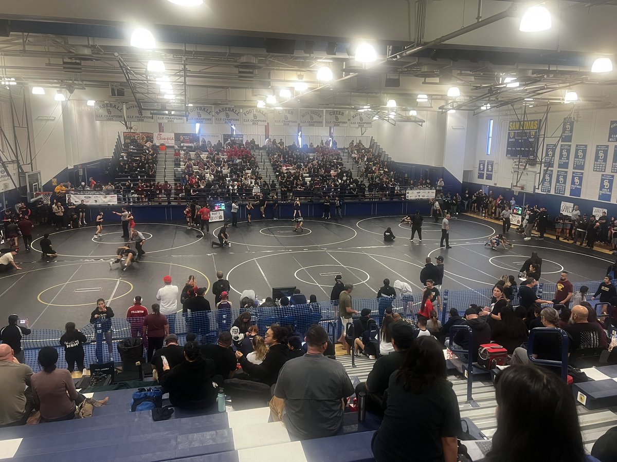 First round of wrestling about to begin! Best of luck to the Rancho Cucamonga HS Wrestlers competing in boys’ &amp; girls’ CIF individuals today! #RCHS #Wrestling