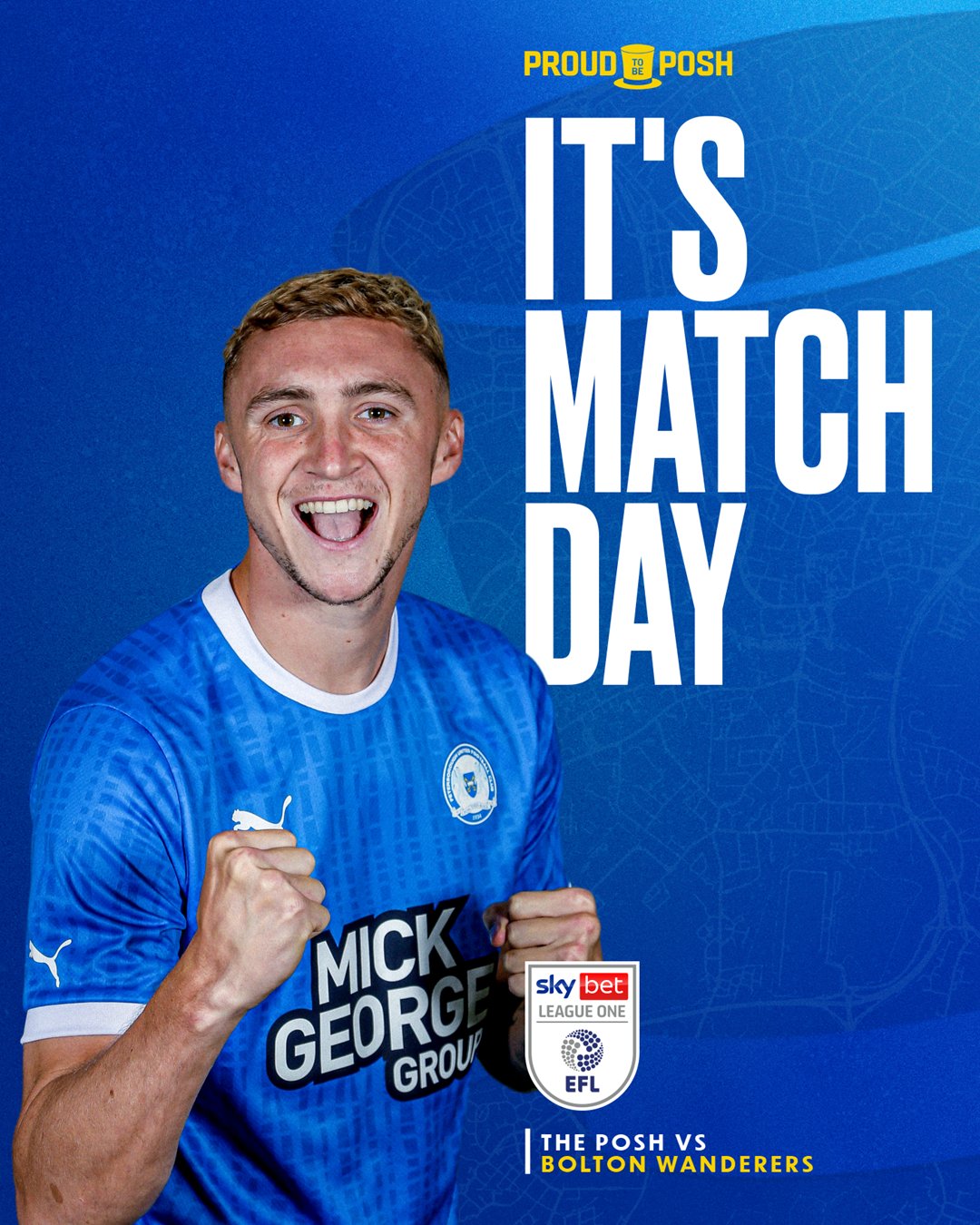 Peterborough United on Twitter "𝗜𝗧'𝗦 𝗠𝗔𝗧𝗖𝗛𝗗𝗔𝗬! 👊 🆚 OfficialBWFC ⏰ 3