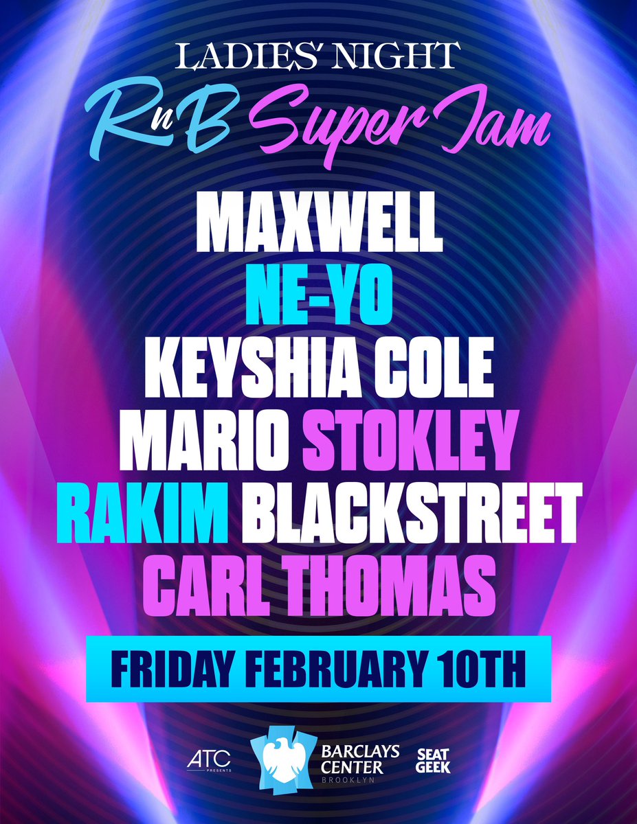 Barclays Center on Twitter "TONIGHT! Ladies Night R&B Super Jam