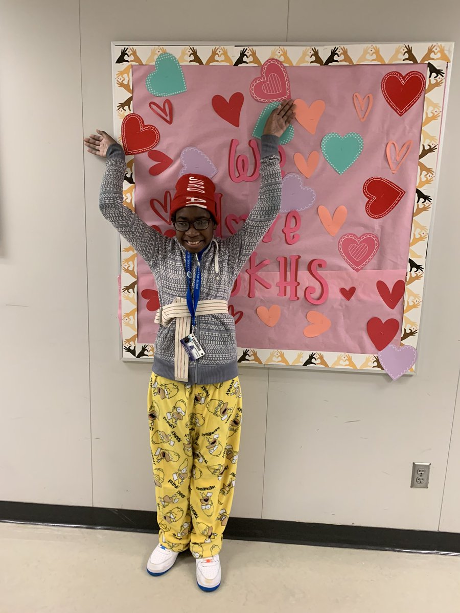 courtney_bode's tweet photo. Destiny ❤️’s WKHS!!! 
She designed, cut out, and put up this beautiful board. She is so talented! #itsworthit https://t.co/3VNlisQMOB