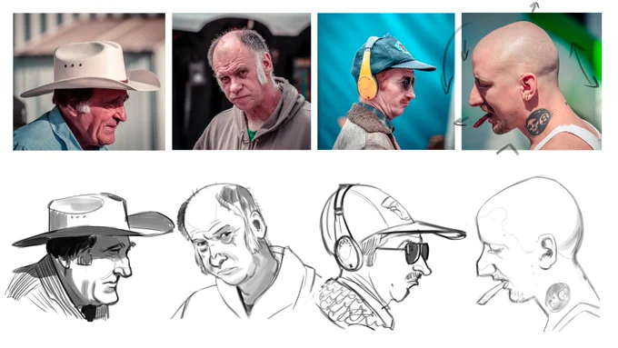 Some more sketches. Refs from https://t.co/NSEiYNugzi 