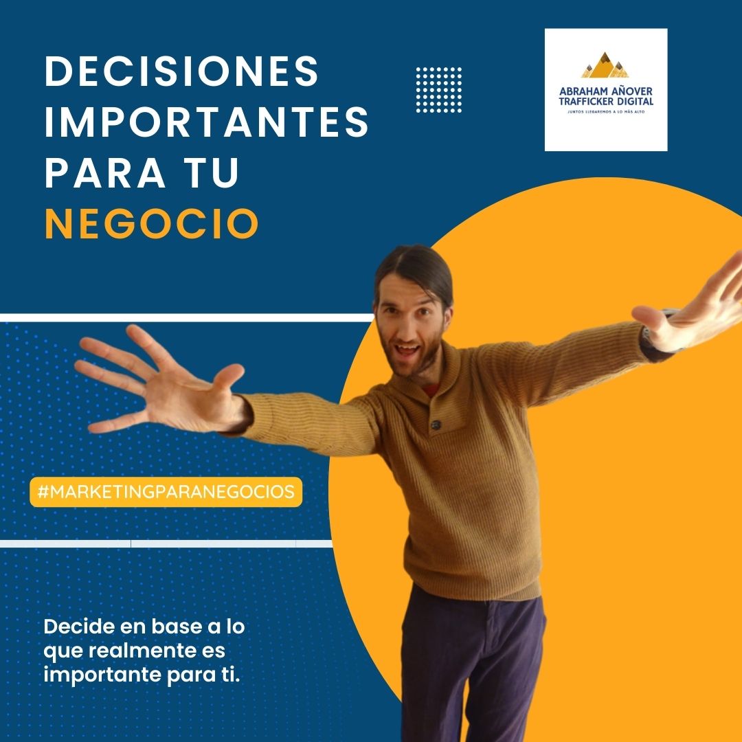 abrahamag83's tweet photo. Tomando decisiones importantes para tu #negocio 🚀 Decidamos lo que decidamos, debemos respetar la decisión tomada y no autosabotearnos. La duda nos incapacita, es mejor actuar y aprender de nuestros errores. ¡Mucha suerte 🍀 amigos! #negocios #marketingparanegocios #TheSolution https://t.co/XtGl81yBnO