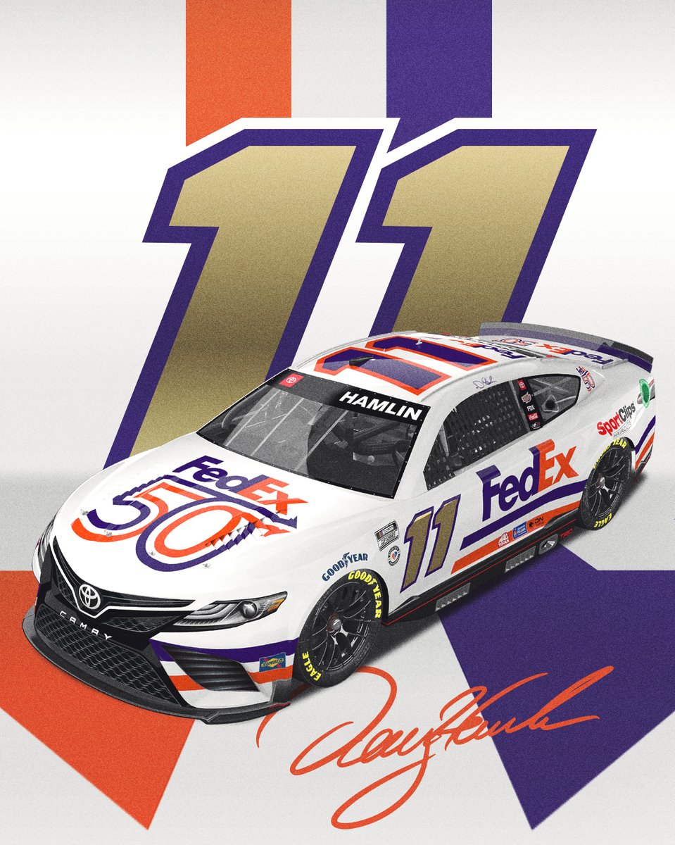 NASCAR's tweet photo. A new paint scheme signed, sealed and delivered for the #DAYTONA500 📬 https://t.co/U3jXj7OJP8