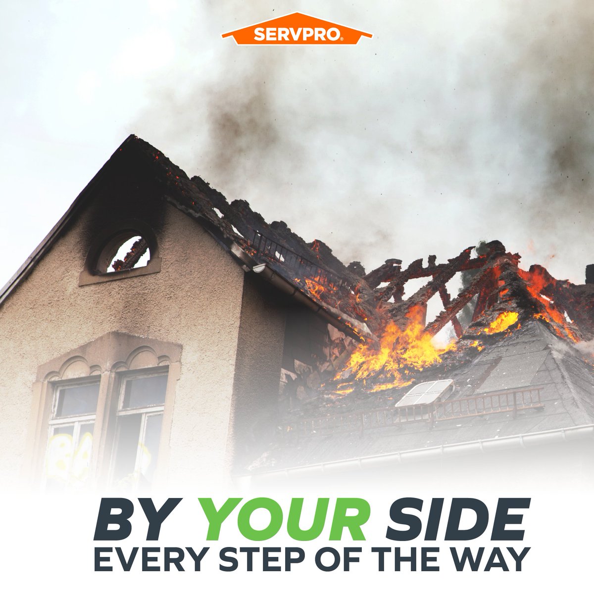 Our SERVPRO team works hard to ensure a fast response and an efficient restoration process. House fires can bring threats outside of the damage to your home, belongings, or pets. We'll help you work through insurance and be by your side every step of the way!
