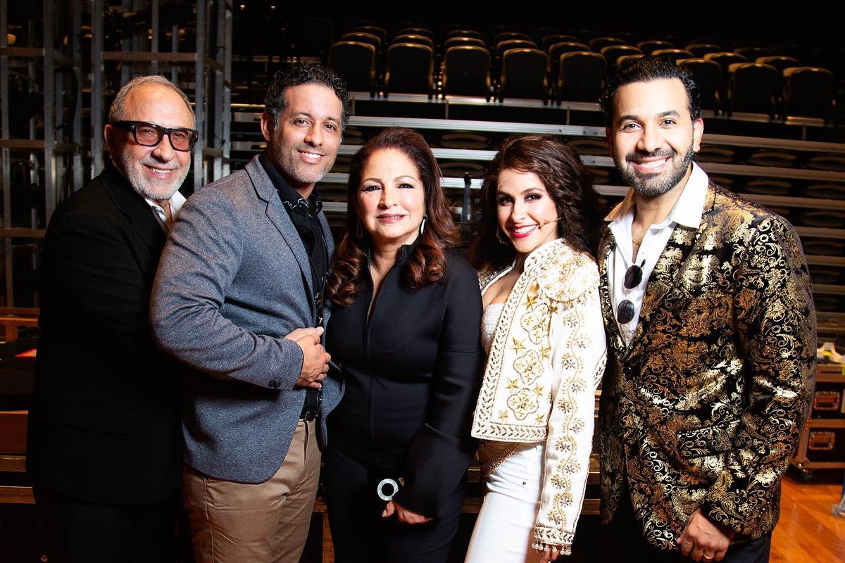 OnYourFeetBway's tweet photo. Last night, we had the pleasure of welcoming @GloriaEstefan &amp; @EmilioEstefanJr  to our performance at @artisnaples. Thank you for your ❤️ of our production, cast and creative team. It is an honor to tell your story on stage every night! ¡Que siga la tradición!  📸Santiago Felipe https://t.co/4vfg8PAMfd