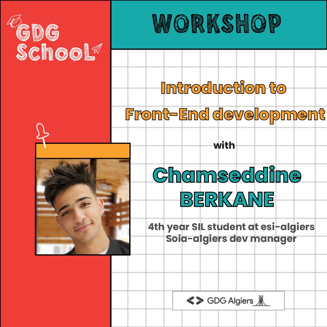 GDG_Algiers's tweet photo. Google developers group certainly includes a great number of developers and development enthusiasts๐งโ๐ป, thus, in GDG school we prepared some thrilling workshops for our members!
There's still more in our event, stay tuned to discover!
#GDG #GDGAlgiers #WTM #WTMAlgiers #GDGschool https://t.co/OIEa35YXfw