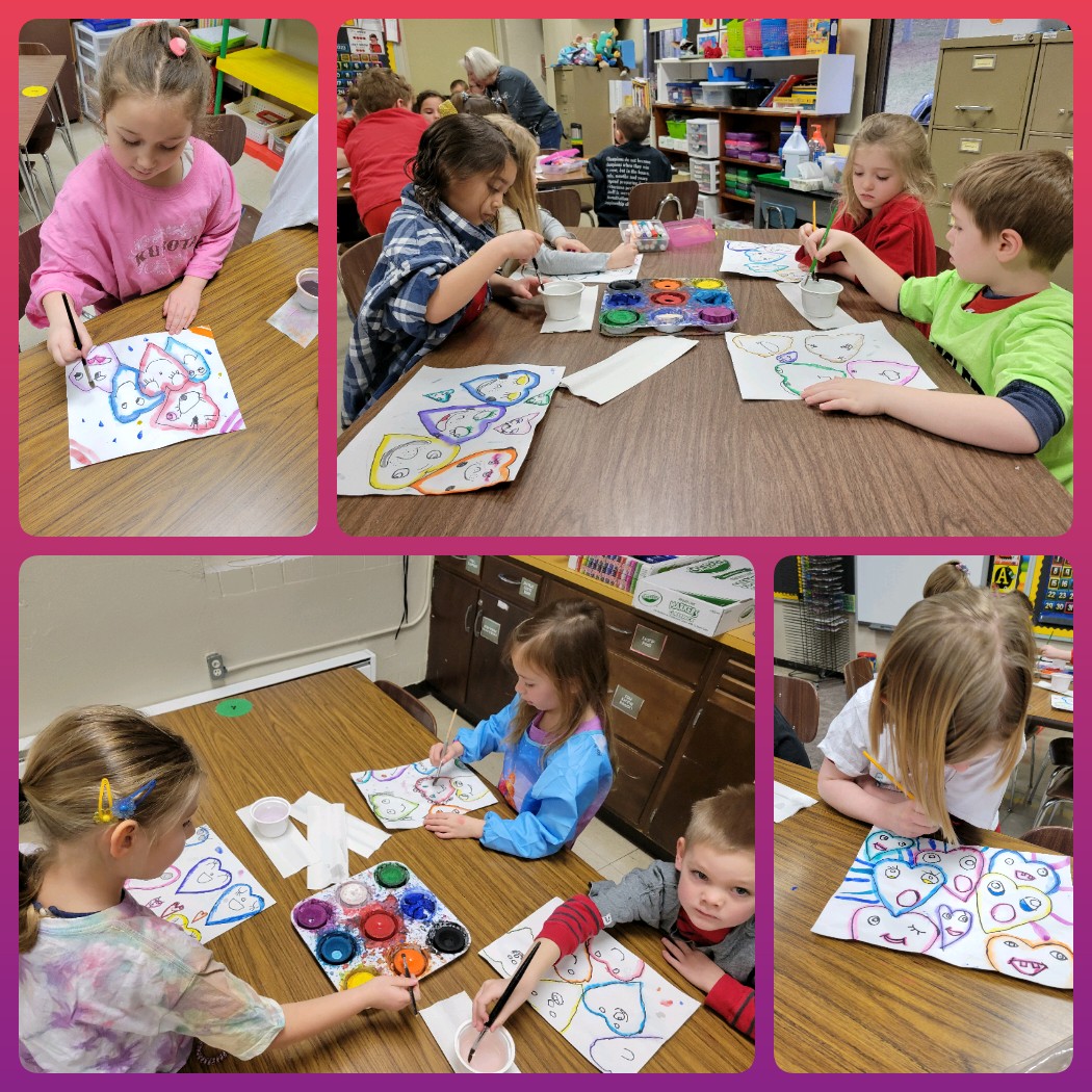 steam_TVLS's tweet photo. Kindergarteners are finishing their Chris Uphues-inspired heart projects.   These make me so happy!    Happy Valentine's (party) Day!  
#wearetuskyvalley
@TVTrojans https://t.co/J3gPnixPXG