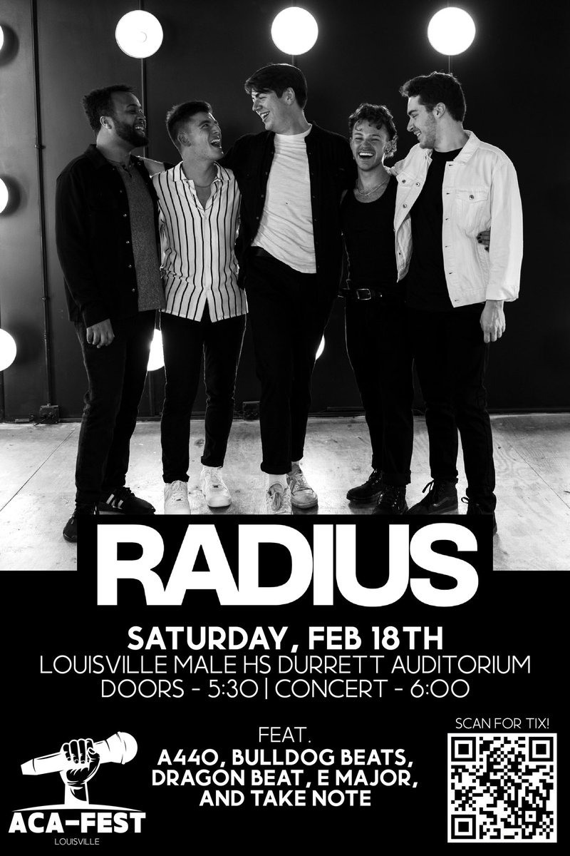 We’re hosting professional Aca group Radius next Saturday - grab your tickets now! gofan.co/app/events/887…