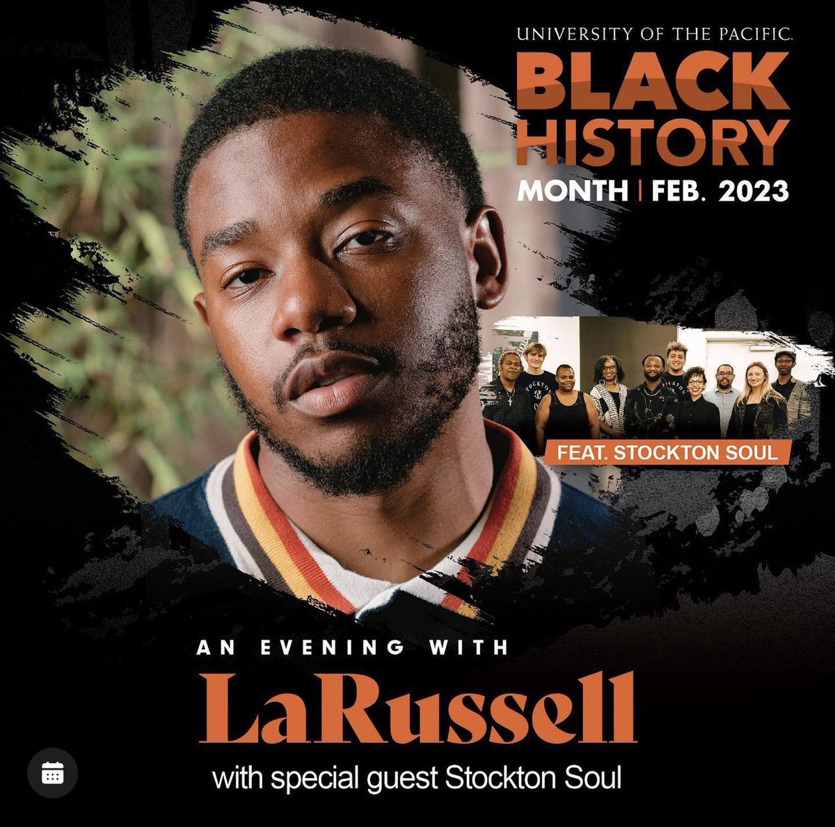 diversemundo's tweet photo. ✨ TONIGHT 🚨

An evening w/ @LaRussellGC and a special guest performance by #stocktonsoul

📍: Stockton, CA
🎤: LaRussel
🏟: @UOPacific 

Tickets are still available just call 209-946-2899. If you cant make it reshare this post w/ anyone who would be interested !

🎫 https://t.co/Qhx1RxDCLS