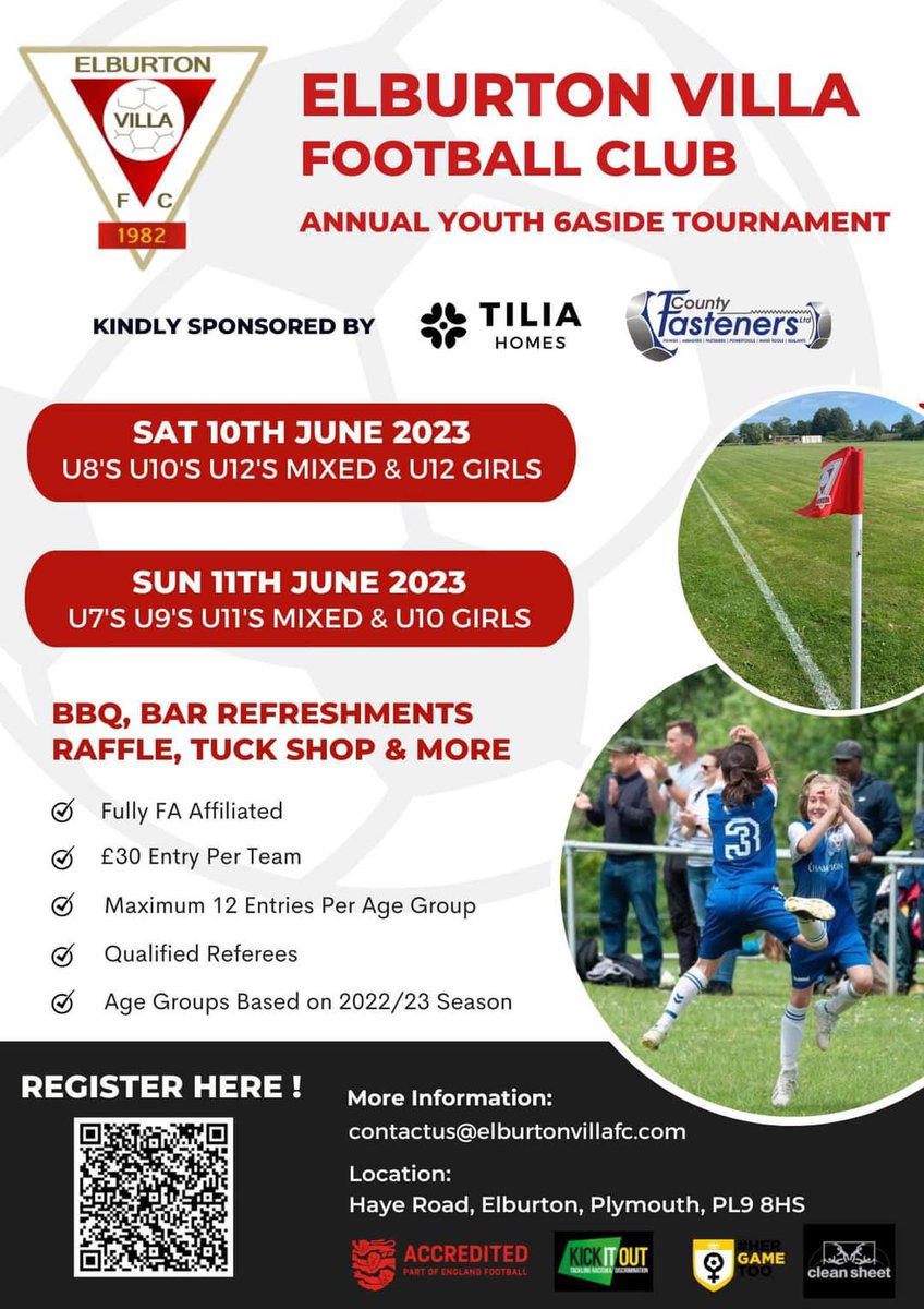 EVFCJnrs's tweet photo. #SaveTheDate 

🔴⚪️🔴⚪️🔴⚪️
Our annual summer tournament will return weekend 10th June!

#grassroots #minisoccer #football #evfcjnrs #summer #evfcjnrs 
@TournamentsGB https://t.co/9EJbF1CqMN