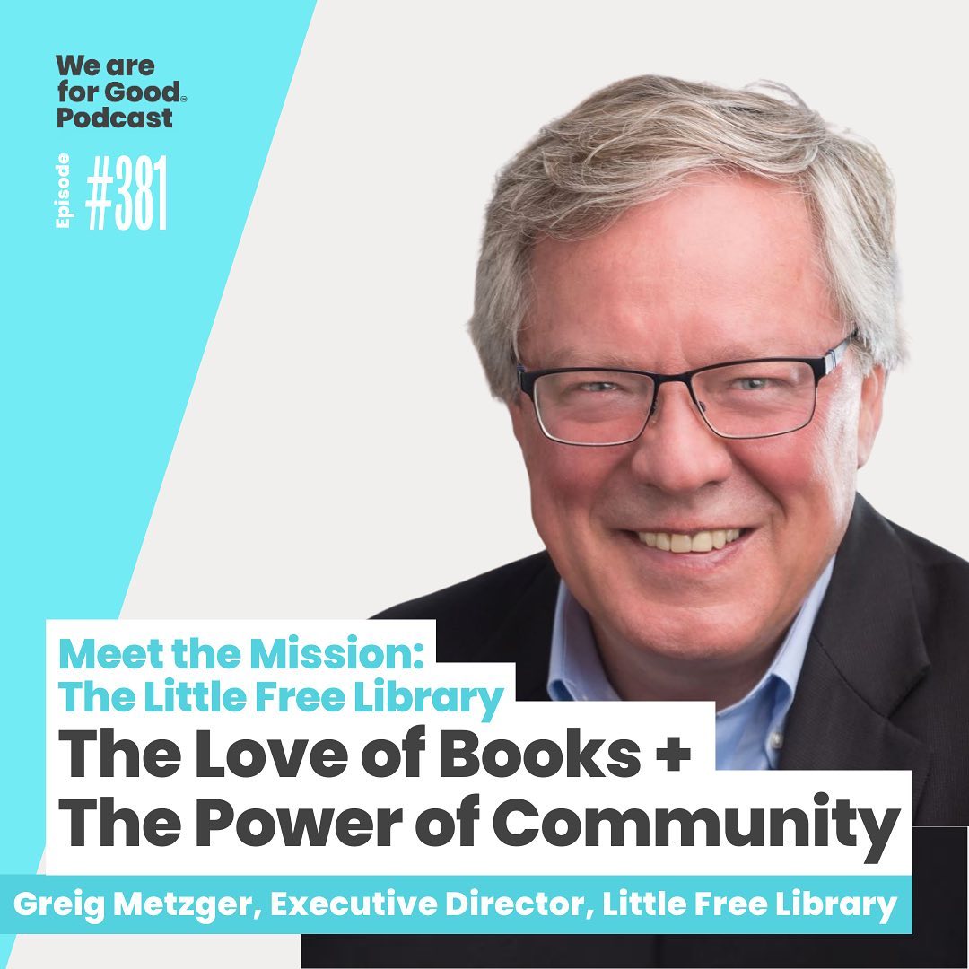 'We really believe that the opportunity to find a book shouldn't have to be a special event.' Hear more from our Executive Director on a recent episode of the @weareforgood_ Podcast: bit.ly/3Ic6B6G