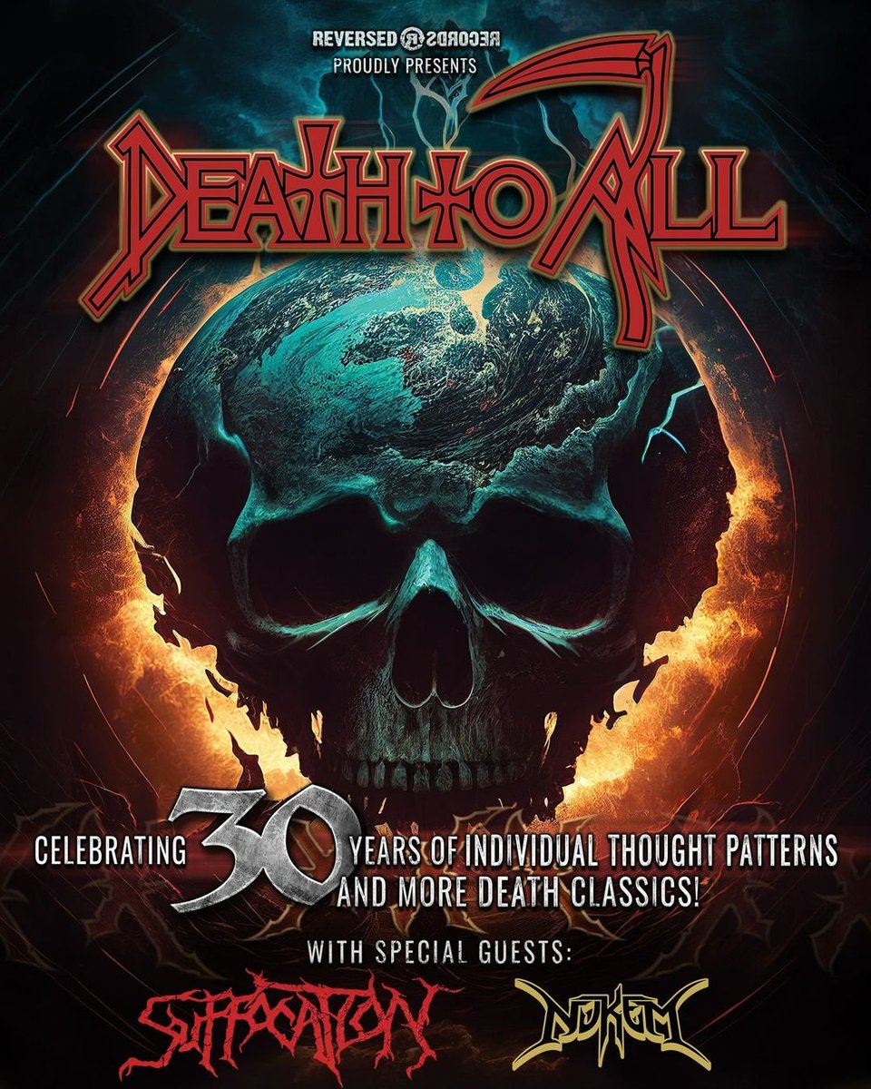 Death to All Announce North American 2023 Tour. Coming to The Majestic Ventura Theater on March 10th 2023. Former members of Death will once again join forces in Death to All, a tribute to the late, legendary Death frontman Chuck Schuldiner.