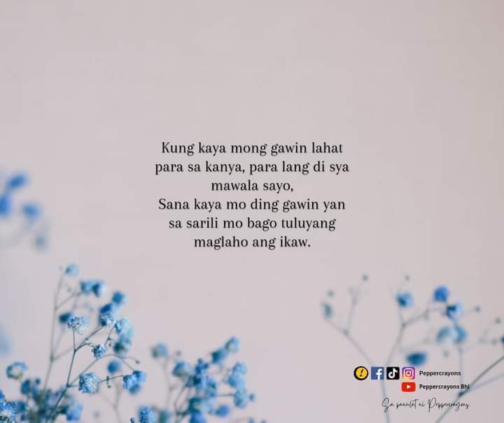 BossDJ70808246's tweet photo. Hindi dapat lagi siya iniisip mo ,dapat sarili mo din minsan. https://t.co/hyB7yzl25k