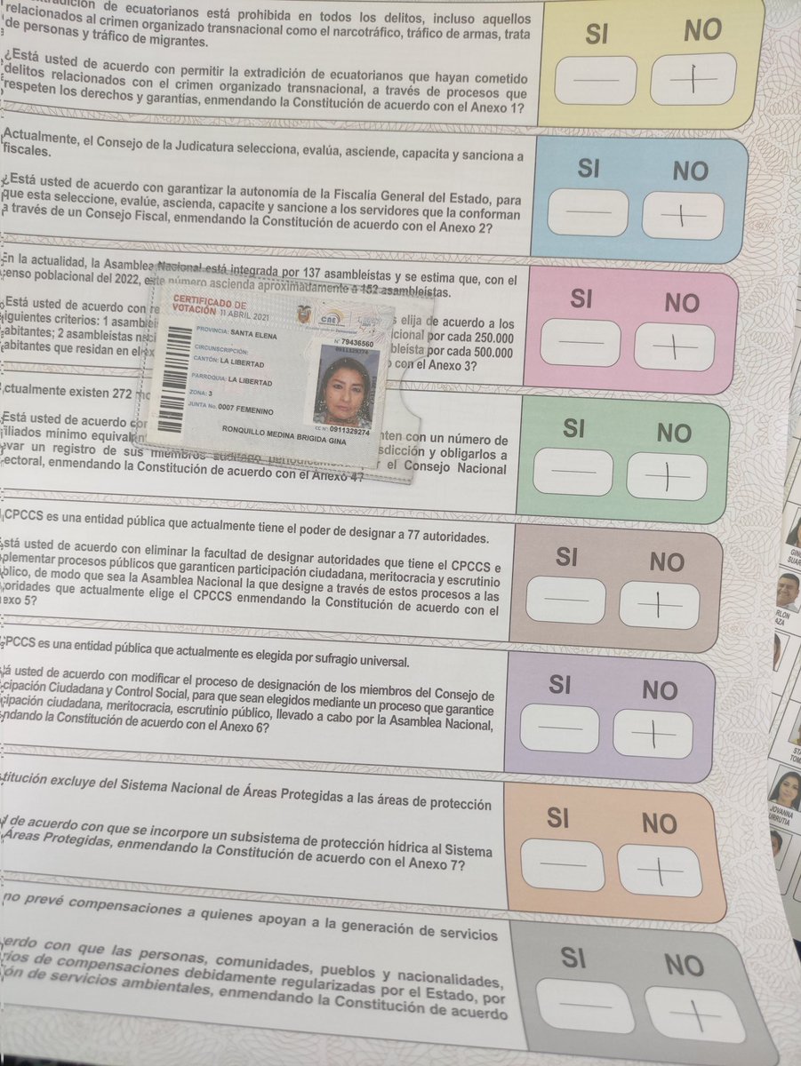 ginitammxv1's tweet photo. En la consulta mañosa 👊 #YoVoteNo por lo tanto #MiVotoSeRespeta ! 💪💪💪 @MashiRafael @marcelaguinaga @JuanVer28584885 @Edu_Franco_Loor @MayraCoello18 @VickyDesintonio @Leoorlandoa https://t.co/0P69pPB8cB