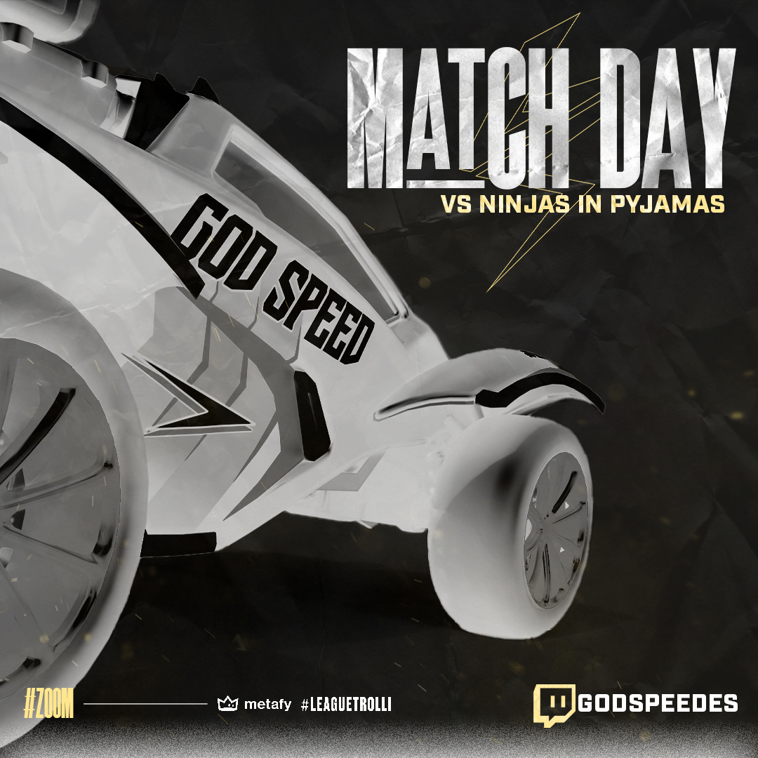 GodSpeedES's tweet photo. Bounce Back incoming against @NIPBR ⚡️🇧🇷

Catch all the action on https://t.co/0VxDYKxJHm 

🎙️ @FladerCasts 
🎙️ @Wolfy2Hot_ 
 
⚫️🟡⚪️⚡️
#Zoom
#RocketLeague 
#GodSpeedOnTop https://t.co/VAZogT66SF